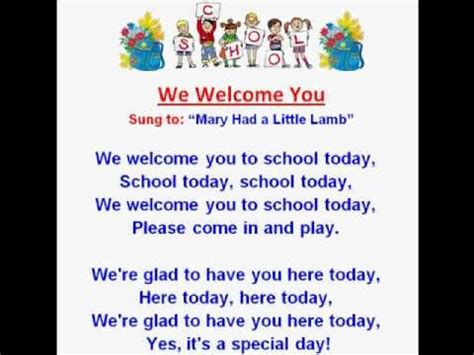 welcome to youtube song|welcome song for school.